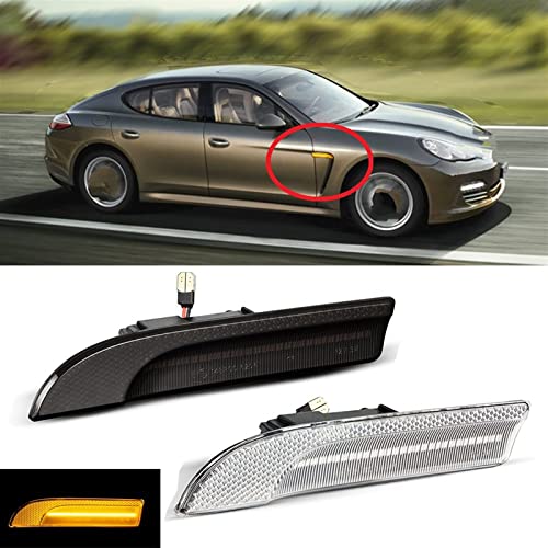 Clignotants latéraux dynamiques pour Panamera 970 G1 2010-2014 Noir - 6