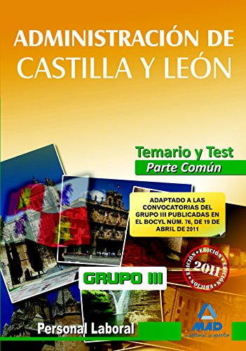 Portada de Grupo iii personal laboral de la junta de castilla y león. Temario y test parte general común