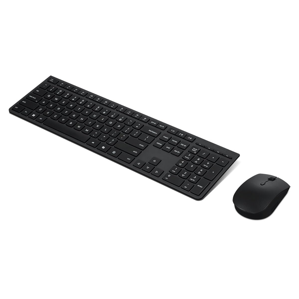 Lenovo Teclado y mouse profesionales inalámbricos recargables - Inglés de EE. UU