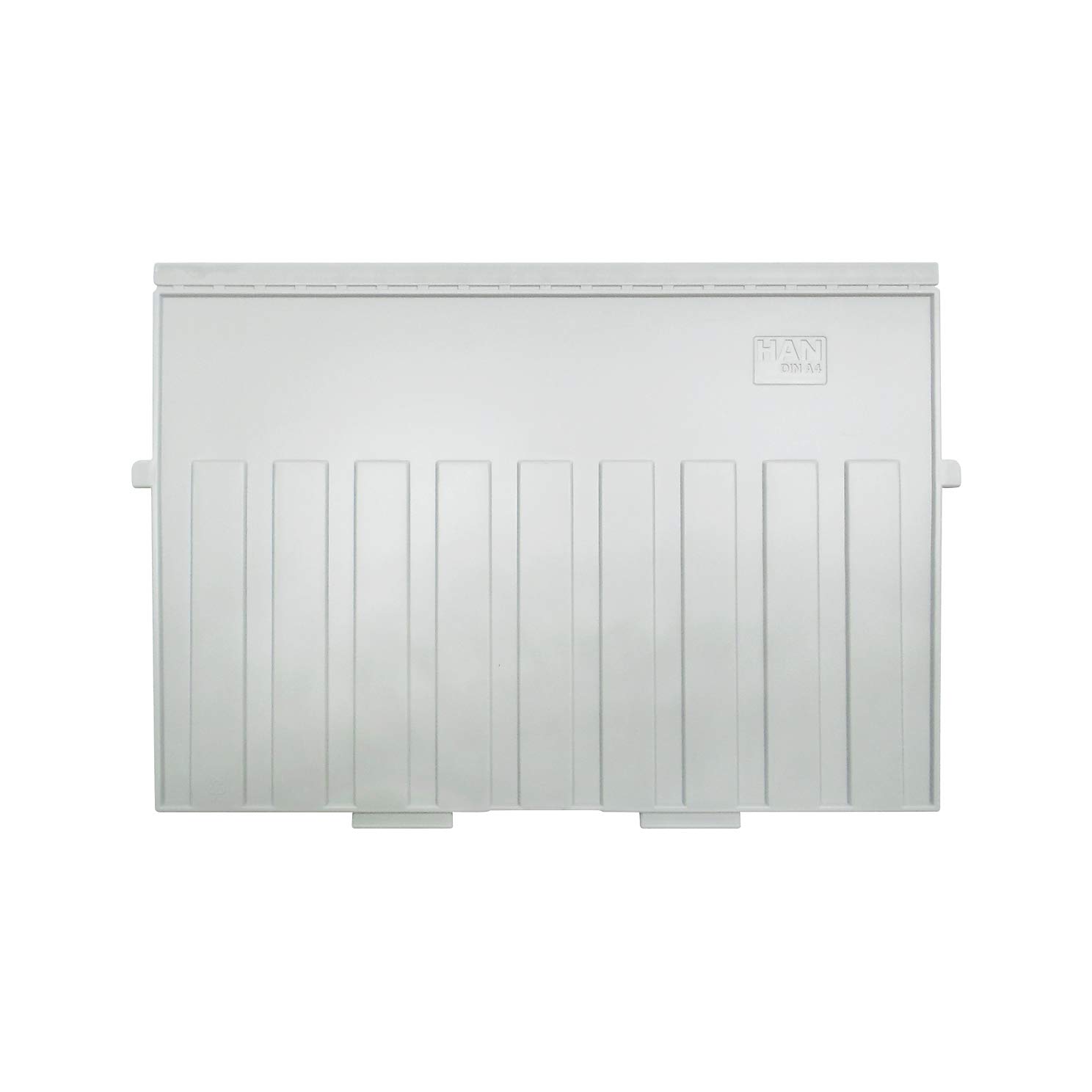 Han Stützplatte für Karteikästen und -tröge/9024-11 A4 quer lichtgrau Kunststoff, 5 Stück, 9024-11
