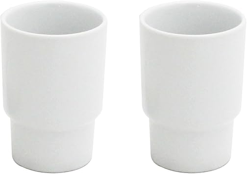 Tumbler Bathroom Ceramic Toothbrush Holder Cup Replacement 2 Pieces A62-2