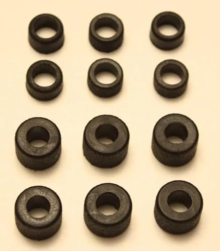 6 Rear + 6 Front Tires for Tyco 440x2 Slot Cars
