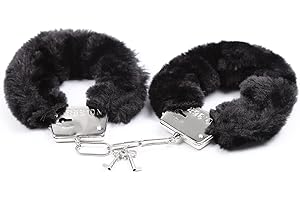 Couple Fuzzy Handcuffs, Fluffy Plush Handcuffs