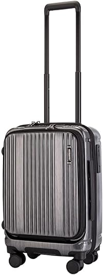 ❣️バーマス❣️新品 充電ができるスーツケース 35L ストッパー付きキャスター バーマス スーツケース Sサイズ 小型 フロントオープン