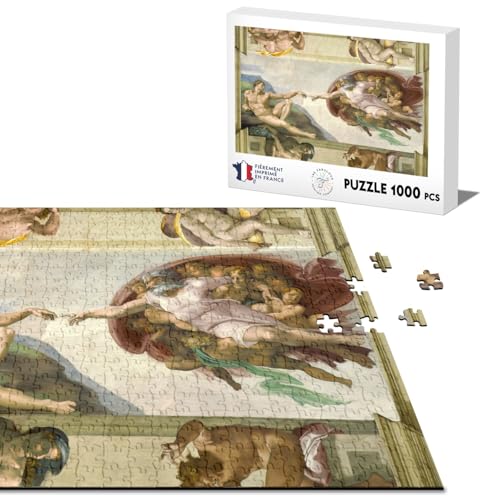 Puzzle Classique 1000 pièces Michel-Ange La Création d'Adam Fresque Vatican