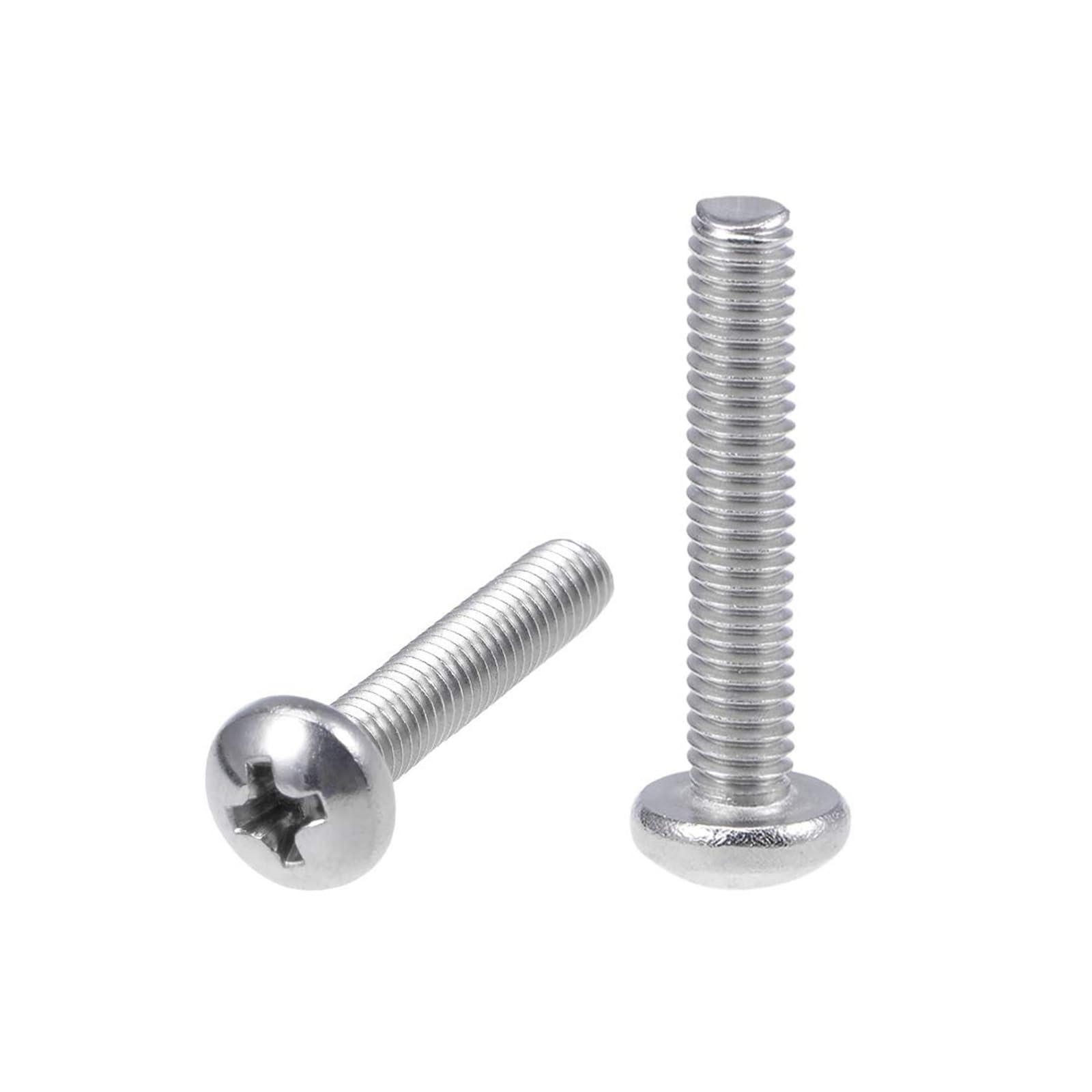MACHSWON M4x22mm Machine Screws Pan Phillips Cross Head Screw 304 Stainless Steel Round Head Cross Screw Fasteners Bolts 30Pcs