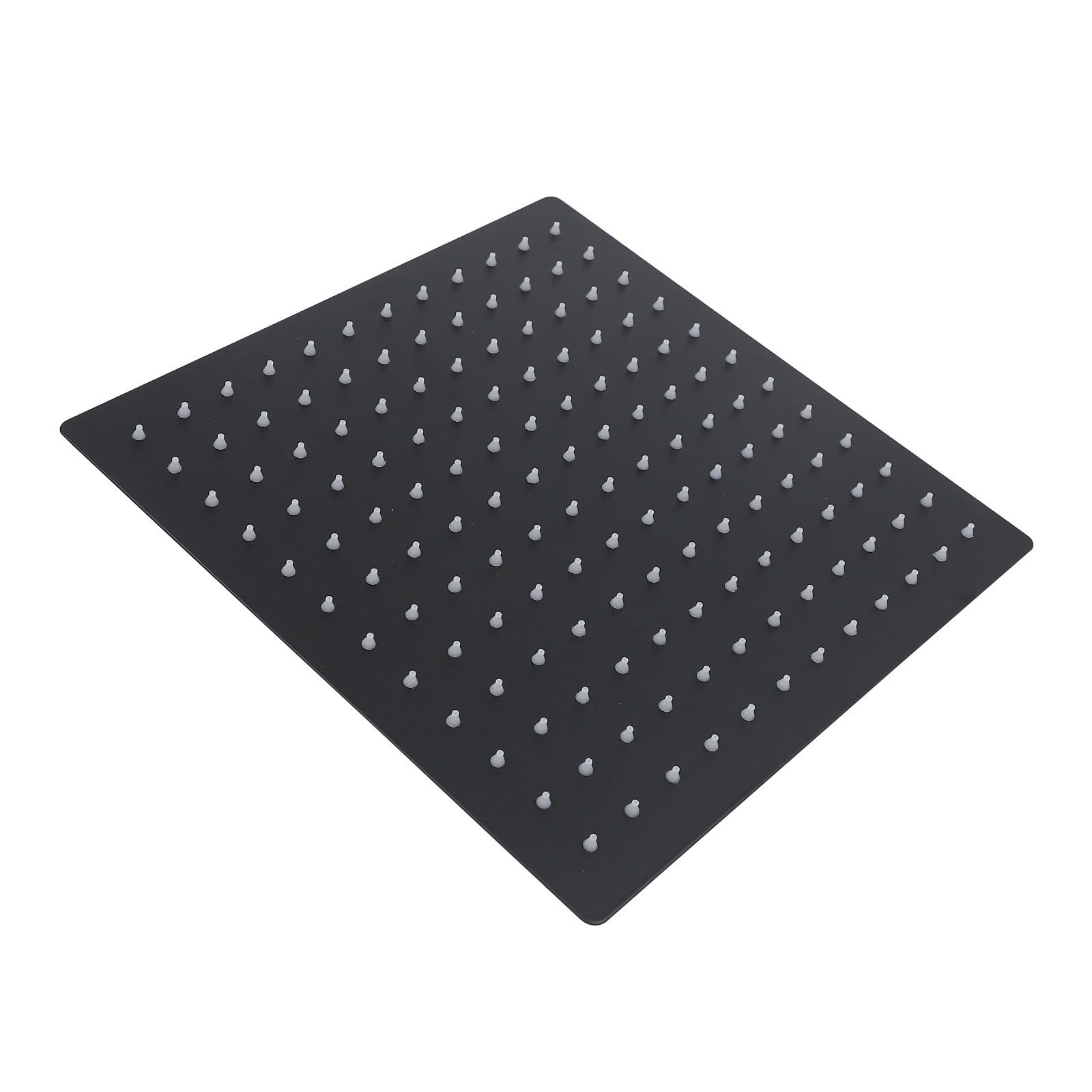 COHEALI Cabezal de Ducha Superior de Acero Inoxidable Negro Mate de 12
