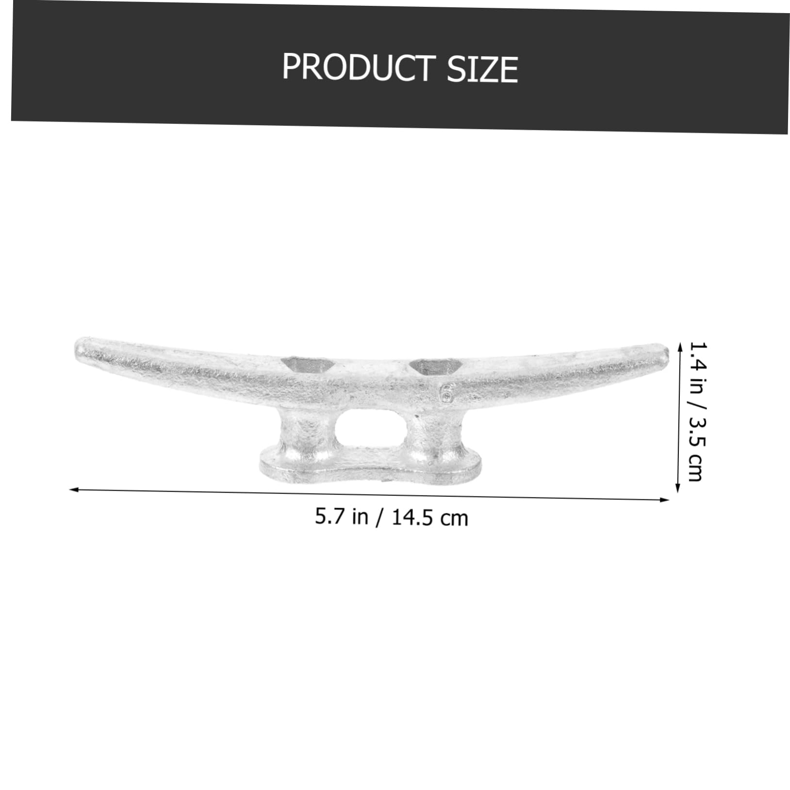 INOOMP Boat Cleat Dock Cleat Metal Rope Weatherproof Durable for Boats Yachts Awnings and Tarps Sturdy Hardware for Use