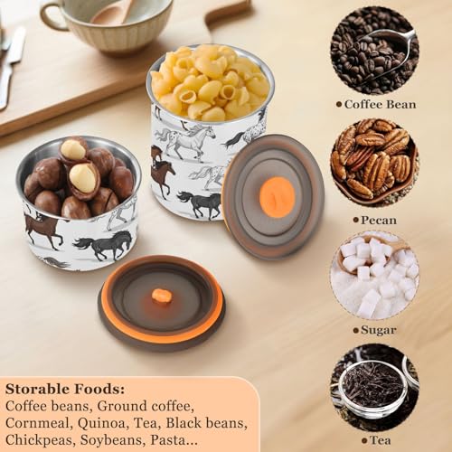 Contenedor de Café Hermético de Acero Inoxidable DOMIKING 900ml miniatura 5