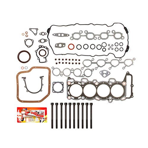 Compatible With 91-94 Nissan NX Sentra Infiniti G20 DOHC SR20DE Full Gasket Set Head Bolts