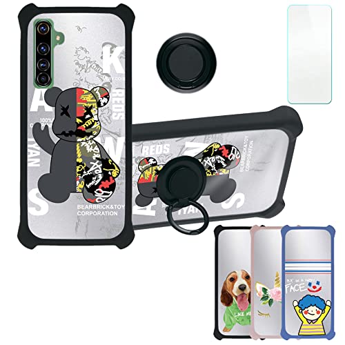 Aroepurt Funda para Realme X50 Pro Funda Compatible con Realme X50 Pro Case Carcasa [con 9H Dureza HD Protector Pantalla] PC + Silicona Soporte DYH-CGZ