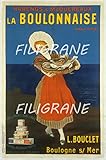 SANS CADRE PostersAndCo ™ LA BOULONNAISE L. BOUCLET Rnjx-Poster/Reproduction HQ 50x70cm d\'une Affiche Vintage/Ancienne