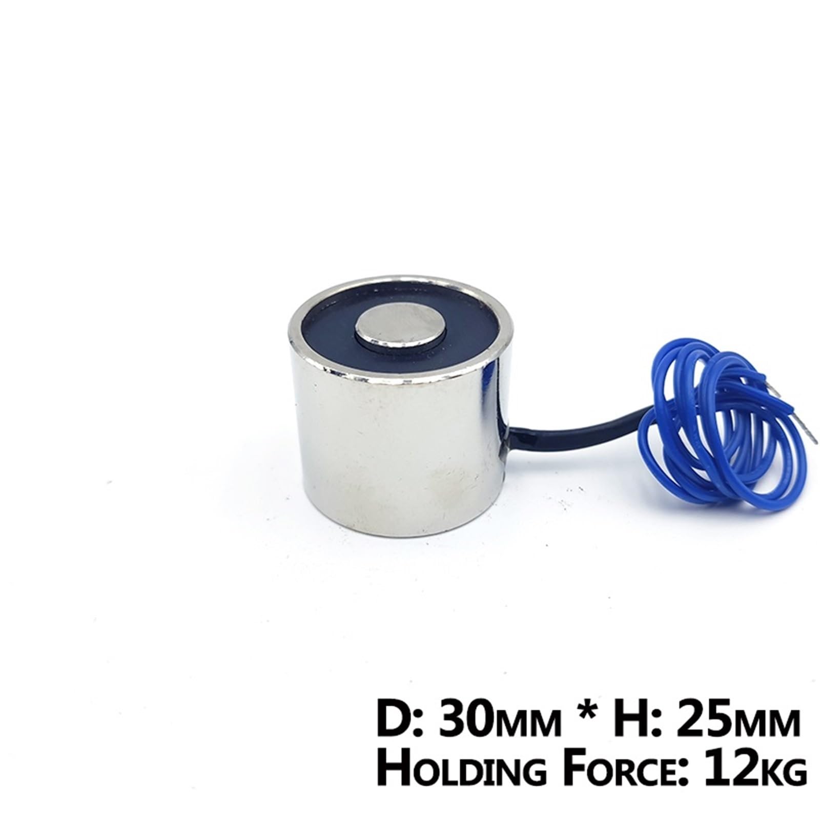 30/25 DC 12V Elettromagnete 30/25 Cilindro Magneti Elettrici 12KG/120N Forte Solenoide Elettromagnetico Ventosa 1 Pz