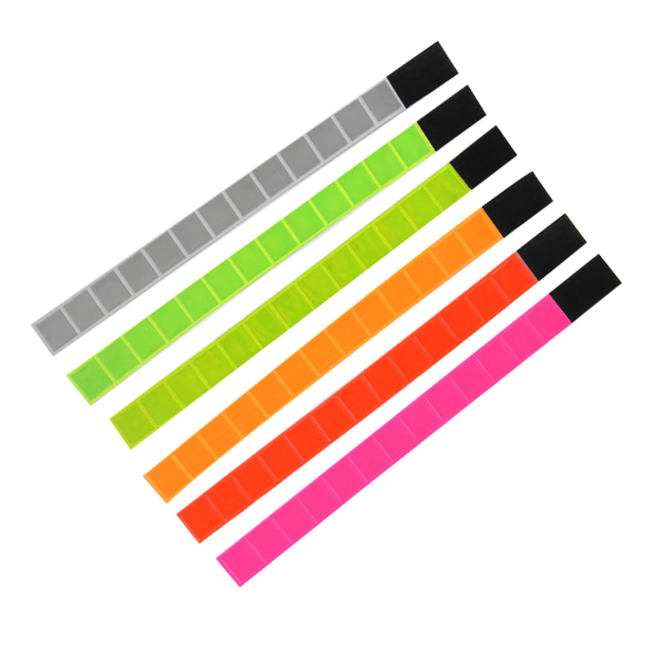 INOOMP 12 Pulseras De Visibilidad Muñequeras De Seguridad para Ciclismo Pulseras Luminosas para Correr Pulseras Reflectantes Pulseras Fluorescentes para Concierto Cinturón Equipo