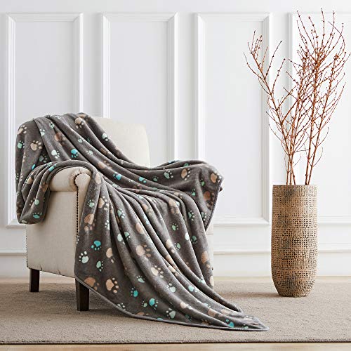 ALLISANDRO® Super Softe Warme und Weiche Decke für Haustier Hundedecke Katzendecke Fleece-Decke/Tier Schlafdeck Überwurf für Hundebett Sofa und Couch- Gr. 200x150cm, Grau, XX-Large