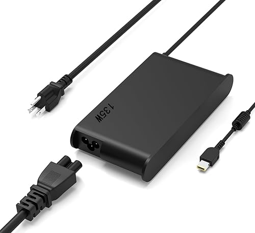 Cargador de 135 W apto para Lenovo ThinkPad P15v T15p x1 Extreme Gen 3 5 Ideapad Gaming 3-15 L340 Yoga Y50-80 Y50P Y40-70 Y50-70 ADL135SDC3A