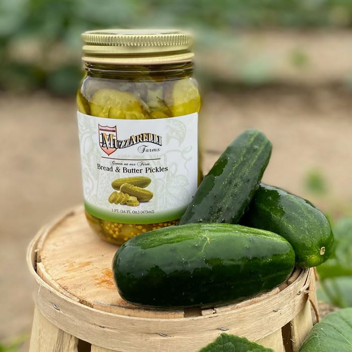 Miniatura 9 de Muzzarelli Farms, encurtidos de pan y mantequilla, 16 onzas líquidas