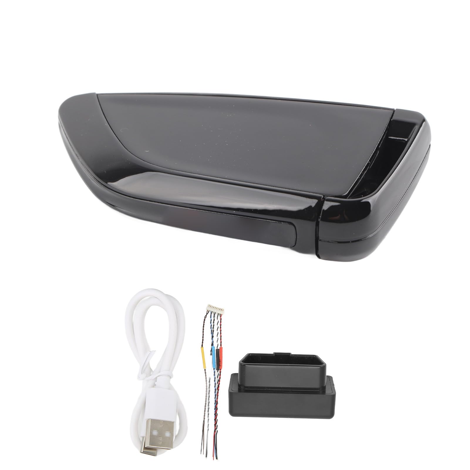 Remote Car Key with LCD Screen 5 0 Keyless Entry Auto Lock Lost Key Fob for One Click Start Vehicles Standby Time Personalized Design Zinc Alloy Frame (Black)