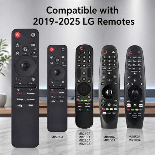 for LG Smart TV Remote,Magic Control with Voice and Pointer Function,AN-MR25GA/AN-MR24GA/MR23GA/MR22GA/MR21GA/MR20GA/MR19GA Replacement for 2019-2025 LG WebOS,OLED,QNED,NANOCell,4K,8K etc.AKB76039902 - Image 4