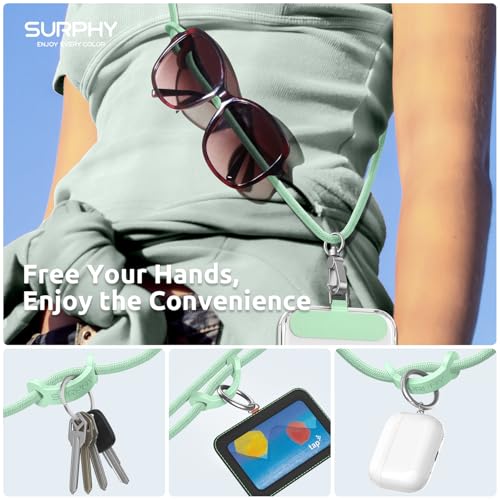 Image of SURPHY Phone Lanyard Crossbody, Phone Strap Crossbody with 2 Tether Tabs