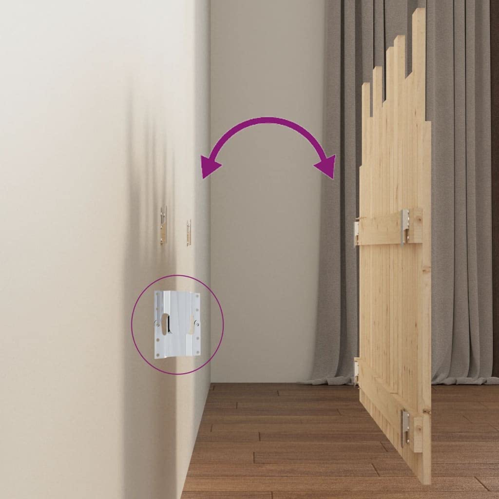 824773 Testiera da Parete 108x3x80 cm in Legno Massello di Pino Testata in Legno,Testata Letto Matrimoniale Muebles Dormitorio Spalliera Letto Testiere per Letto Matrimoniale