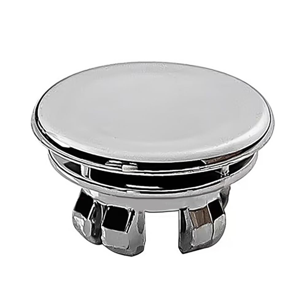MOUMOUTEN Bathroom Wash Basin Sink Overflow Cover, Kitchen Sink Decoration Spare Hole Circular Sink Hole Brass Sink Overflow Ring Stable (Double Layer Ring One-Piece Electroplating)