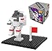 Microbricks - Astronauta Spaziale di Deluxebase. Mini Mattoncini a Incastro Missione Apollo. Puzzle 3D per Bambini semplicissimo da Utilizzare a Tema Spazio