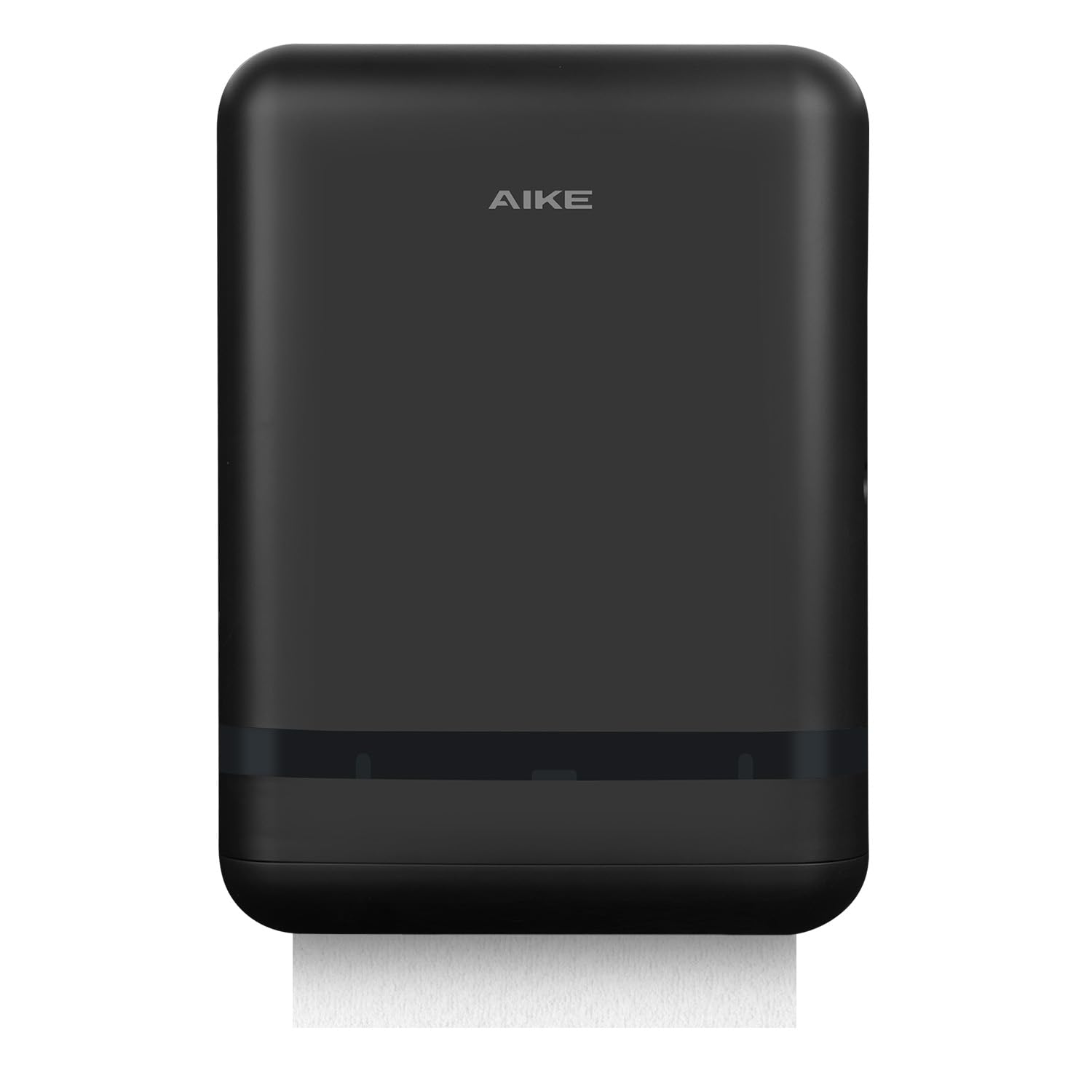 400 Sheets Multifold Paper Towel Dispenser Wall Mount for Commercial with Lock Large Capacity, Black (Folded Size 9.0" x 3.5" Or Smaller)