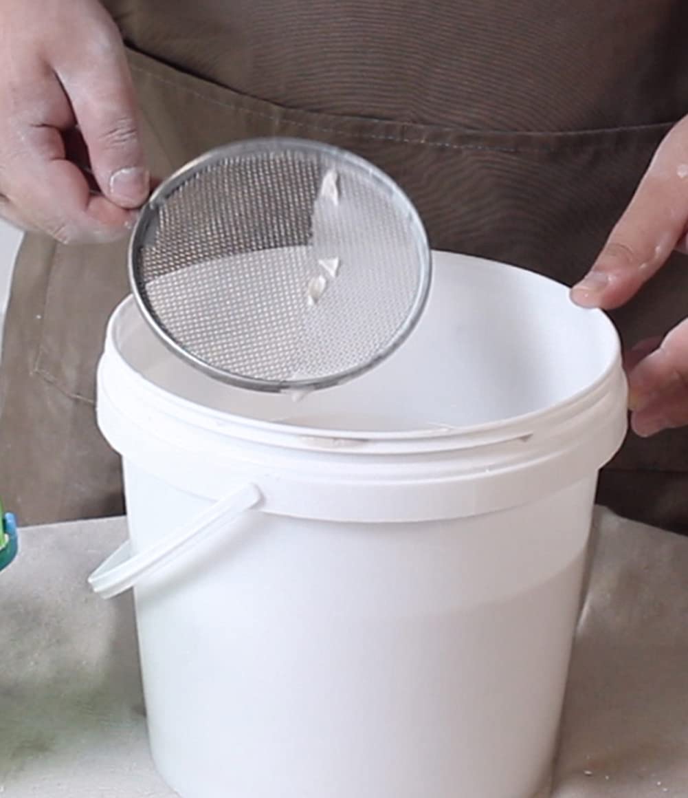 1pcs 8,5 Cm Tamis Professionnel Rond En Acier Inoxydable,accessoire Pour Tamisage De Farine à