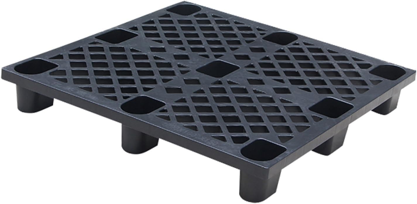 OutdoorWaterproof Breathable Grid Pad Board, Lightweight Pallet Storage Racks, Easy to Stack Floor Pallets Display for Supermarket Warehous(Blue,80x80cm)