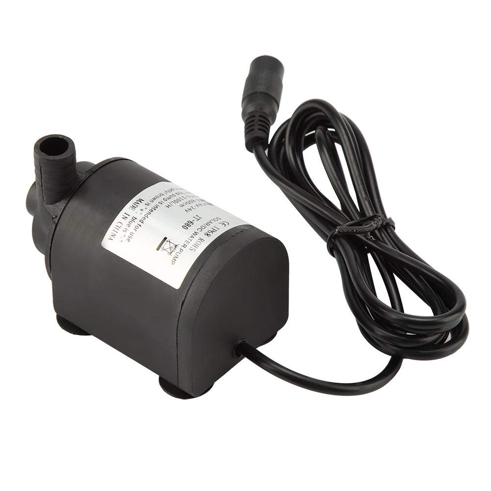 Taidda Submersible , Solar DC 6-24V 450L/H-1200L/H DC 6-24V Brushless Aquarium Fountain Pond Pump for Pond Fish Tank Solar Pool Water Circulation System
