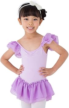 Amazon Co Jp Stallion バレエ レオタード 子供 キッズレオタード バレエ用品 肩フリル バレエレオタード キッズ ジュニア バレエ バレエ レオタード 子供 バレエスカート スカート レース ラップスカート プルオンスカート 練習着 無地 シンプル 可愛い 子どもお稽古