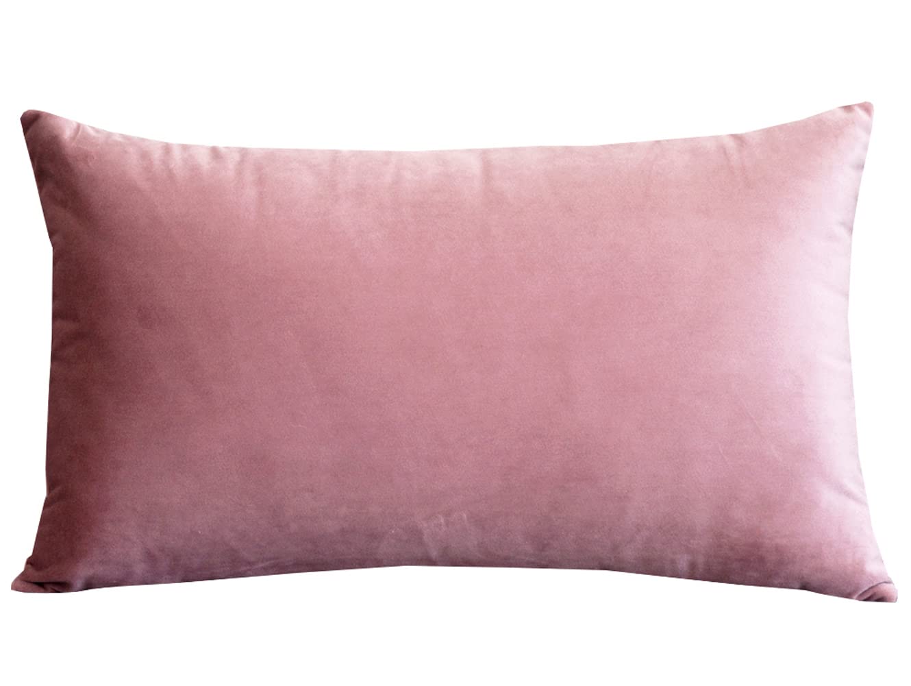 Lutanky Pink Cushion Cover 40 x 60cm Velvet Rectangle Throw Pillow Cover Soft Long Pillowcases Cushion for Sofa Couch Home Decoration