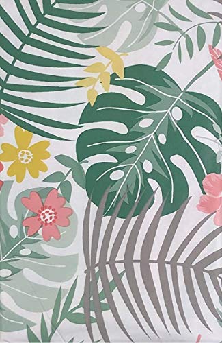 Tropical Floral Vinyl Umbrella Tablecloths With Hole And Zipper Assorted Sizes Multi Color (52 X 70 Oblong) #TOP5