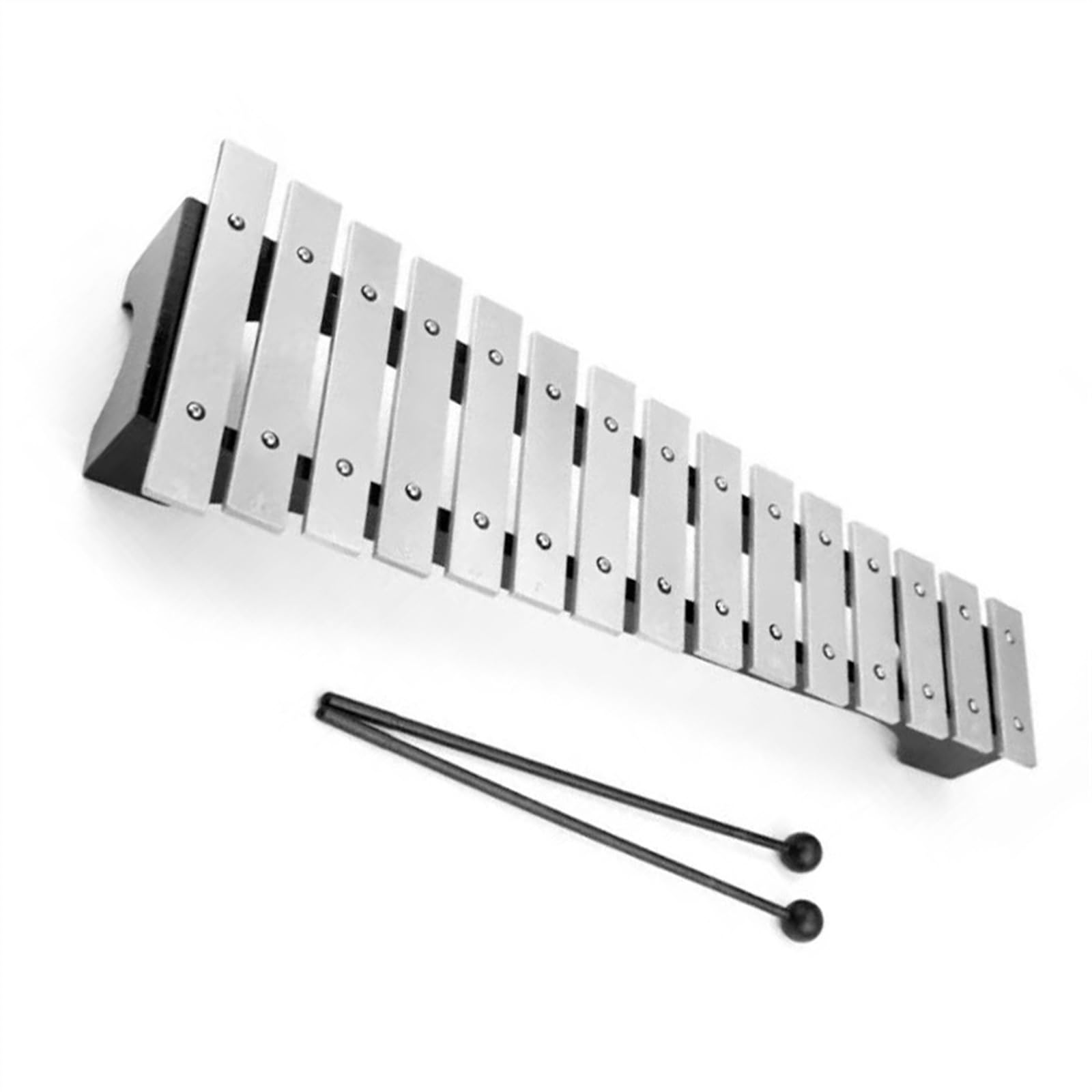 DABAUR Glockenspiel Standard 15 Tone Aluminum Plate Hand-knocked Xylophone Glockenspiel Percussion Instrument