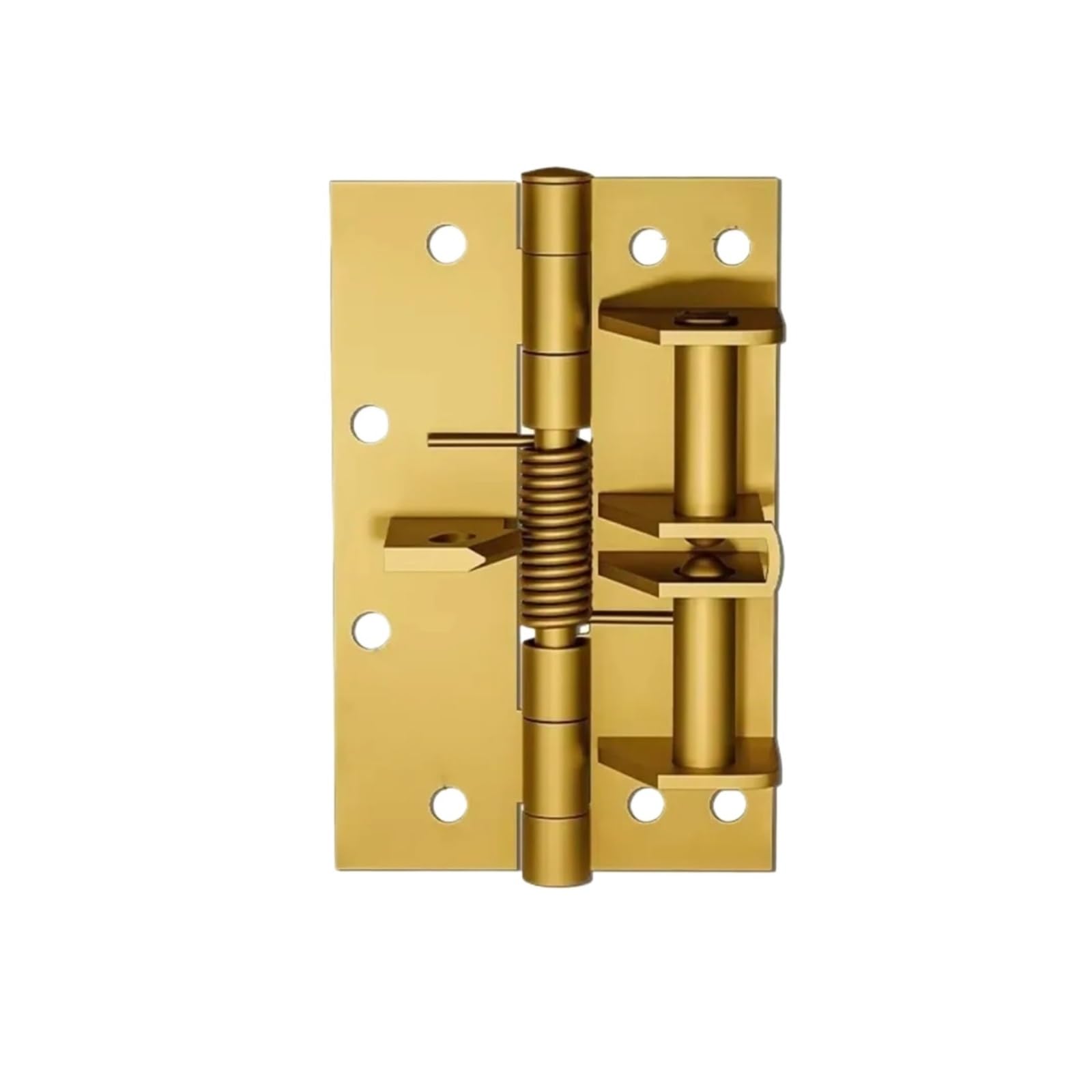 Door Closer, 90 Degree Door Closer Right Angle Self-Closing Automatic Closing Hinge Positioning Noise Reduction Invisible Spring,Commercial & Home Use(Gold)