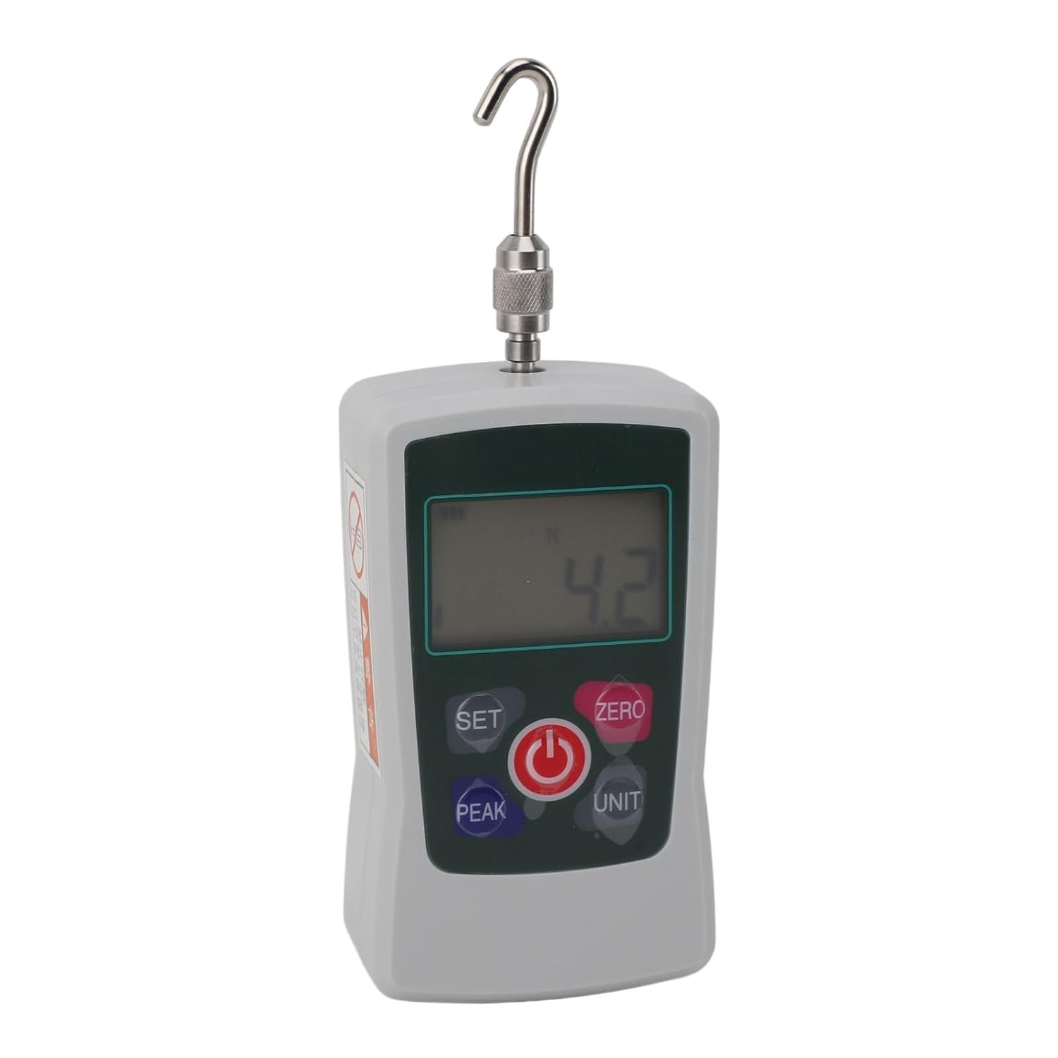 Portable Force Tester Digital Force Gauge Aluminum Alloy with Sensor and Clear Digital Display, Versatile Measurement for Material Mechanics and Quality Control Testing