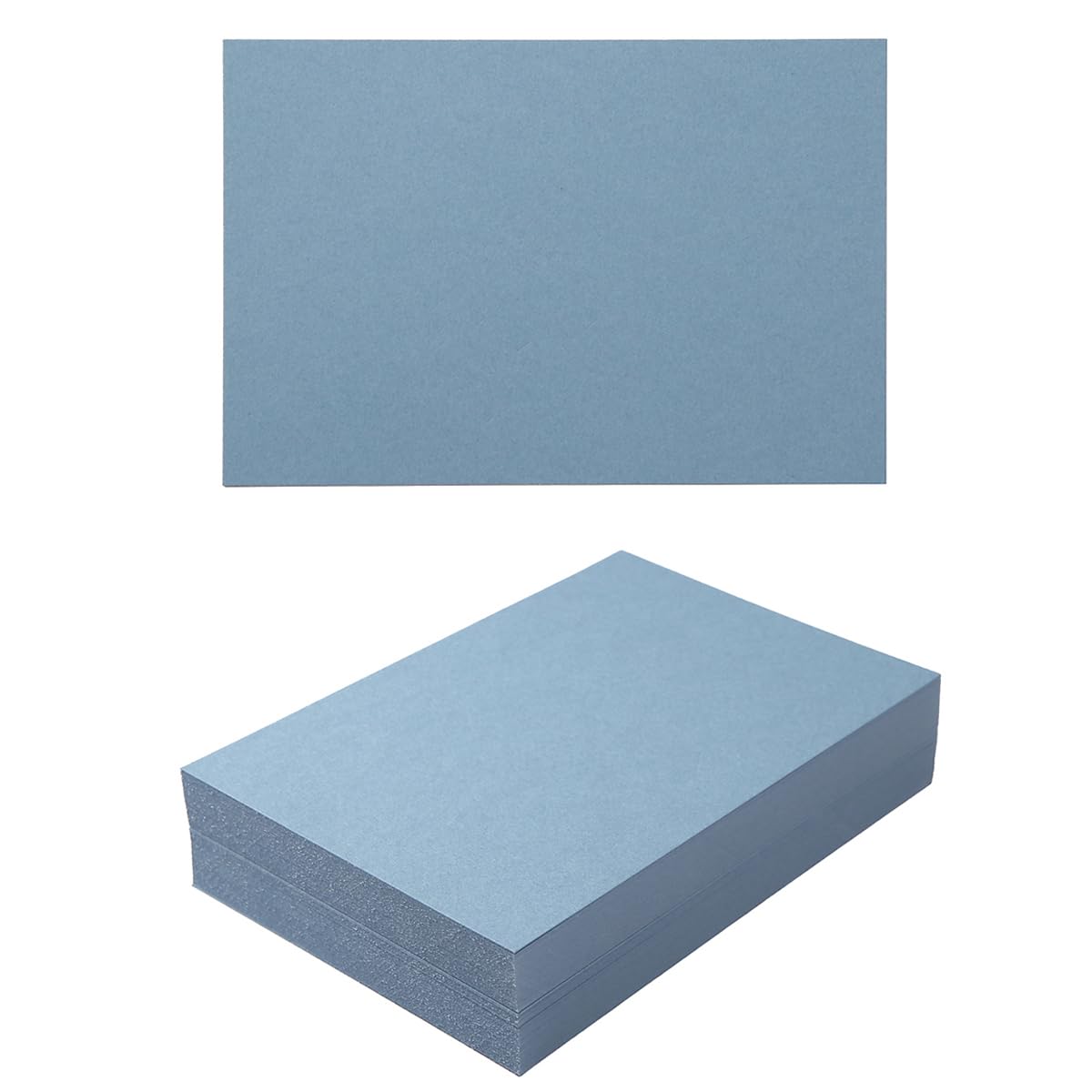 Photo 1 of 100 Pack Thick Paper Cardstock Blank Heavy Cards Stock for Invitations, Greeting Cards Making, Postcards, Photos, 250GSM Thick Paper (Dusty-Blue, 4x6 inches)