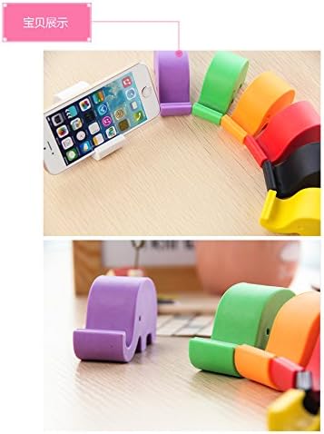 Candywan 5 pcs Super Cute Lovely Mini Elephant Cellphone Holder Stand for iPhone 5G 5S 4S S3 S4 S5 Galaxy Note 2 3(ramdon color)