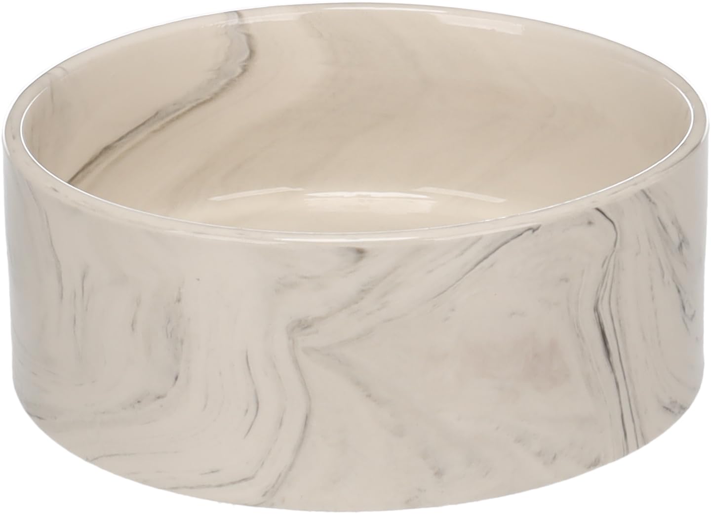 Flamingo Feeding and Drinking Bowl Baron Round Grey 15,5x6CM 750ML
