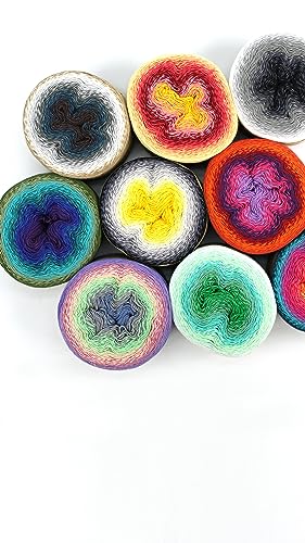 Scheepjes Whirl, Cotton, Nero, Grigio, Giallo, 1