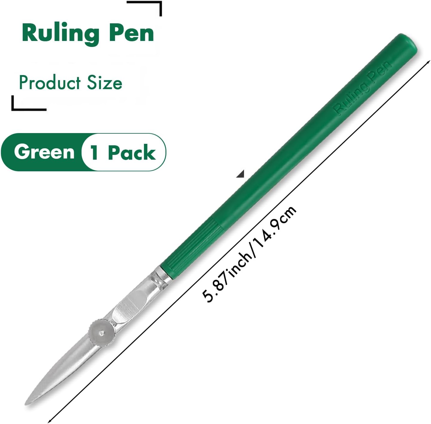Ruling Pen for Masking Fluid - Precision Tool for Fine Line Drawing, Technical Cartography and Calligraphy - Compatible with Drawing Ink, Indian Ink & Gouache - Image 3