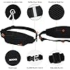 SINNO Black Fanny Packs for Women Men Fashionable ... #4