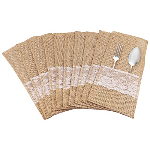 CONG 20pz Portaposate Iuta Porta Posate Sacchetti