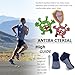 Sunew Mens Viscose Bamboo Socks,Unisex Women Soft Cushioned Comfortable No Show Low-Cut Workout Running Hiking Golf Odor Free Socks 6 Pairs Navy Blue S