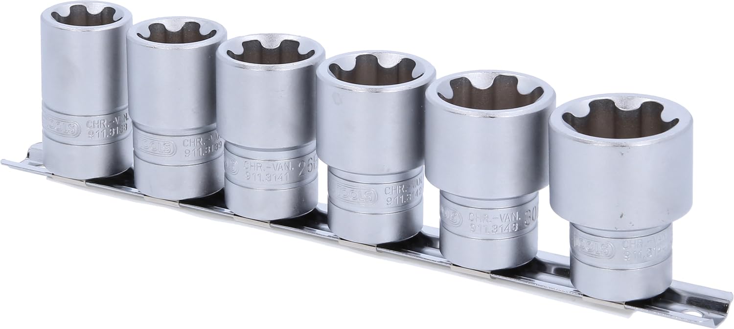 KS TOOLS 1/2" Torx-E-Plus zestaw kluczy nasadowych, 6-częściowy, EPL22-EPL32 (911.3135)