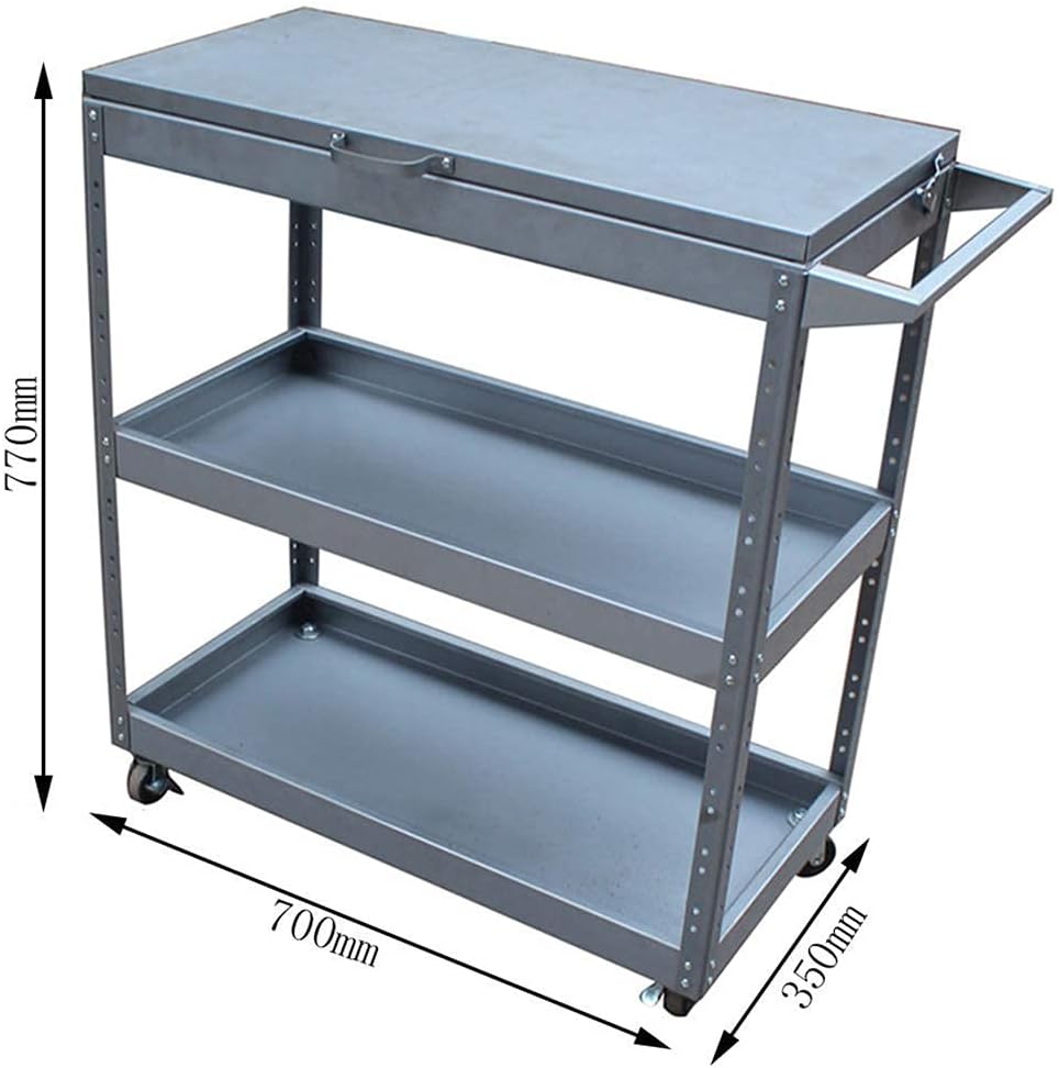 TRINITY ステンレス製キッチンワゴン 約122×61×高さ98cm/大型 【送料