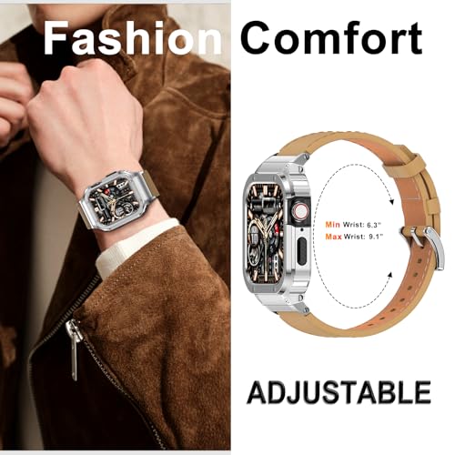 Image of Suplink Stainless Steel Metal Band Compatible with Apple Watch 45m 44mm 42mm 41mm 40mm 38mm, Metal Replacement Strap for iWatch Bands Series 8 7 6 5 4 3 2 1 SE