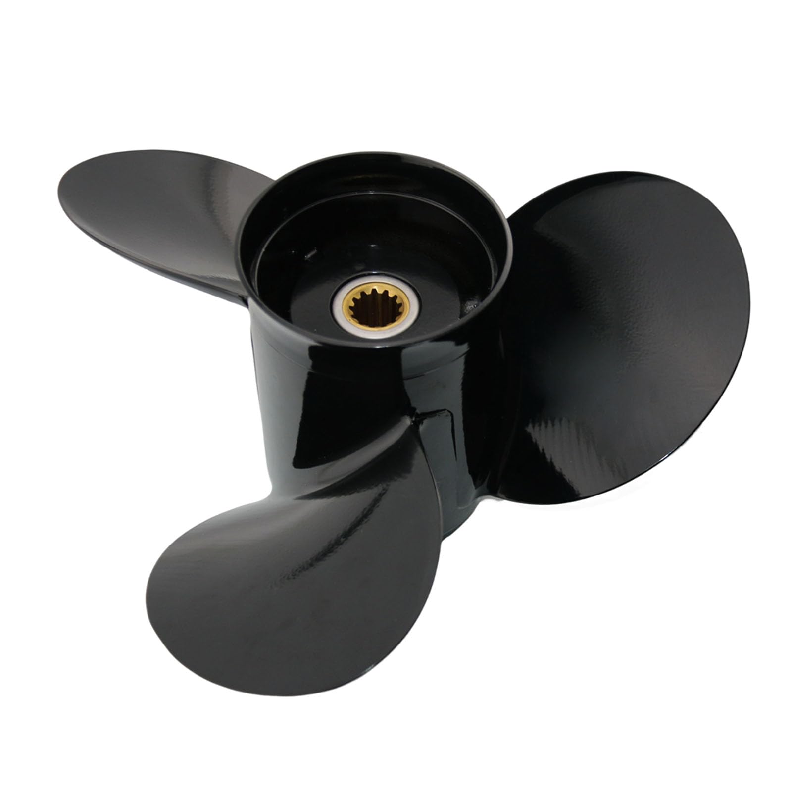 Hélice fueraborda derecha de 3 cuchillas de 3 dientes estriados de 13 1/4 x 17 - La combinación perfecta para fuerabordas Evinrude/Johnson/BRP/OMC de 40-140 HP - Monta las olas con confianza