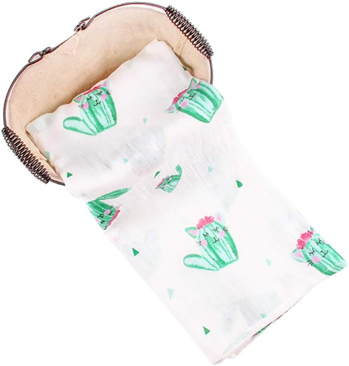 Anbenser Newborn Baby Receiving Blanket Super Soft Bamboo Fiber Allergy-Free Lightweight Toddler Receiving Wrap Swaddle Blanket for Boys Girls 47 X 47 inch Soft Breathable Cotton